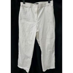 Tribal Brand White Capri Crop Pants Size 8 Stretch Extensible Waist 31 X 23